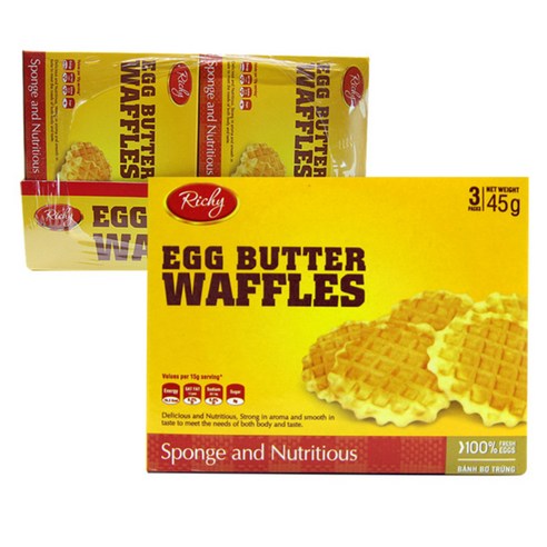 리치 에그버터 와플, 45g, 8개