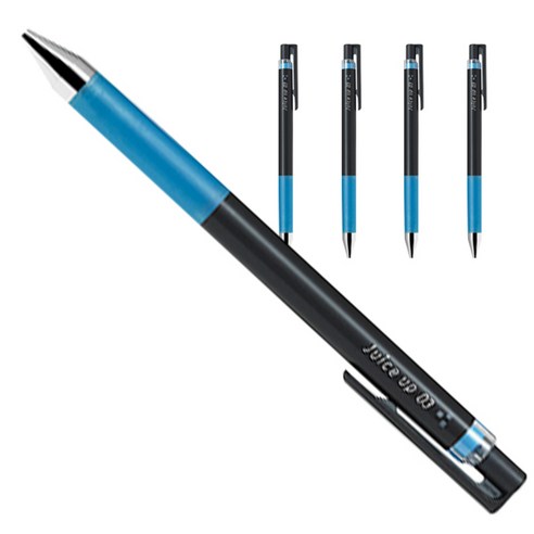 파이롯트 쥬스업 젤잉크 중성 노크펜 0.3mm, 라이트블루, 5개입