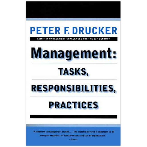 Management: Tasks Responsibilities Practices, Harperbusiness