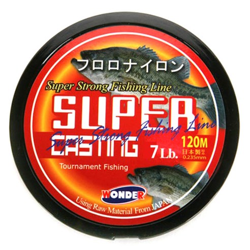 원다 슈퍼캐스팅 낚싯줄 7LB, 120m, 1개