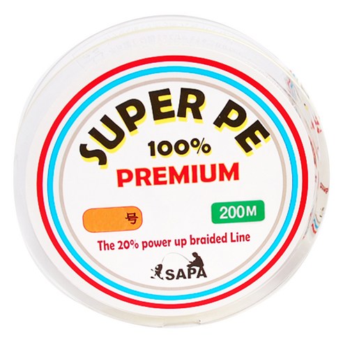 싸파 프리미엄 단색 SUPER PE 6호 합사줄, 200m, 1개