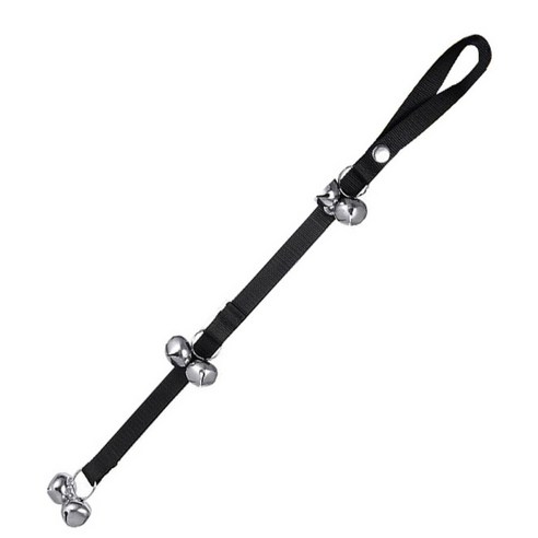 펫코디 로프벨 강아지 장난감 바닥 2개 벨 2 x 82 cm, 블랙, 1개