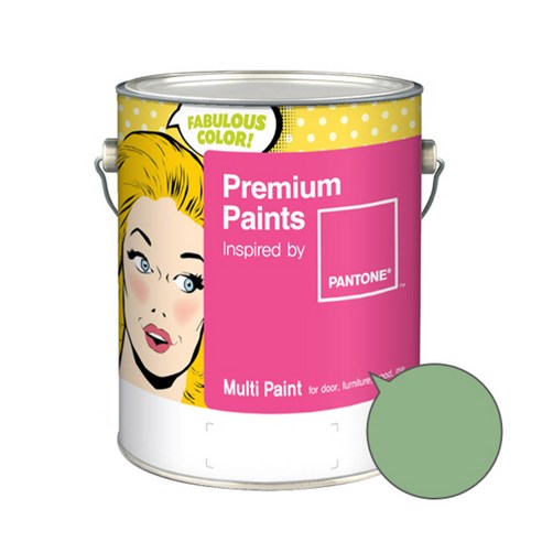 노루페인트 팬톤멀티 에그쉘광 민트그린계열 페인트 4L, 페어그린