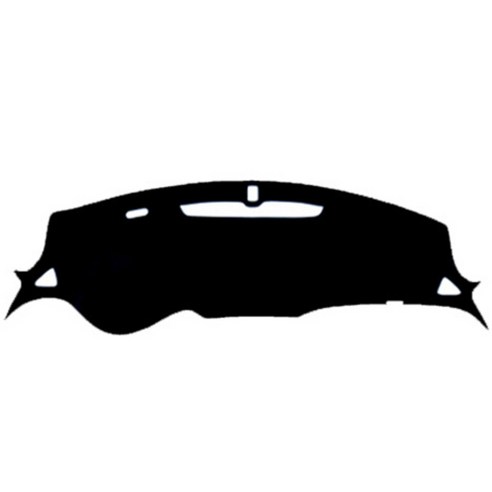 블랙라벨 쉐보레 논슬립 대쉬보드커버 펠트 라텍스, 올뉴말리부(센터 무, LED 유), 블랙 + 블랙