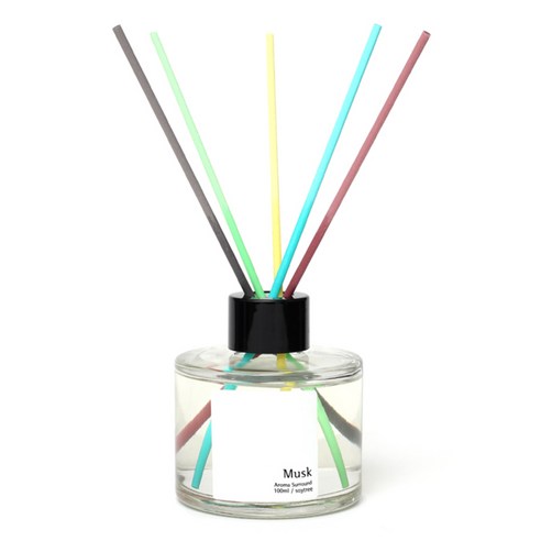 소이트리 아로마서라운드 디퓨저 100ml + 섬유스틱 5p, 머스크