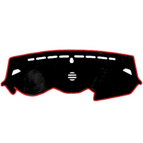 블루코드 현대 벨벳 대쉬보드커버 + 더스트백, 현대 싼타페DM(센터 유), 블랙 + 레드