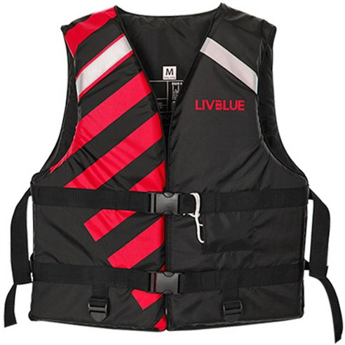 리브블루 사선마린 부력보조복 LIVV0001, BKRD