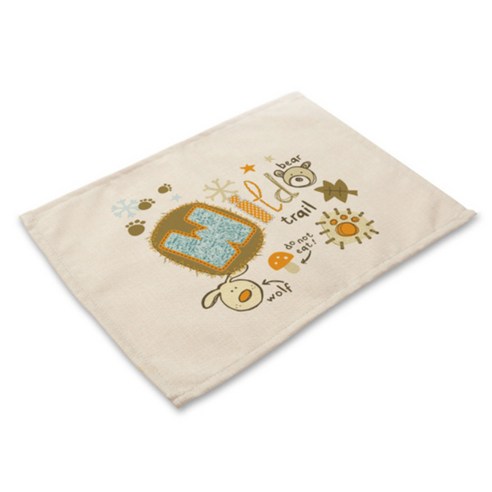 비케이 인어공주 만화 식탁매트, 1, 가로 42cm x 세로 32cm