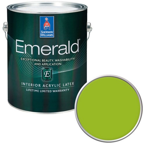 셔윈윌리암스 에메랄드 페인트 1L, SW6921 Electric Lime