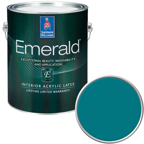 셔윈윌리엄스 에메랄드 페인트 1L, SW6943 Intense Teal