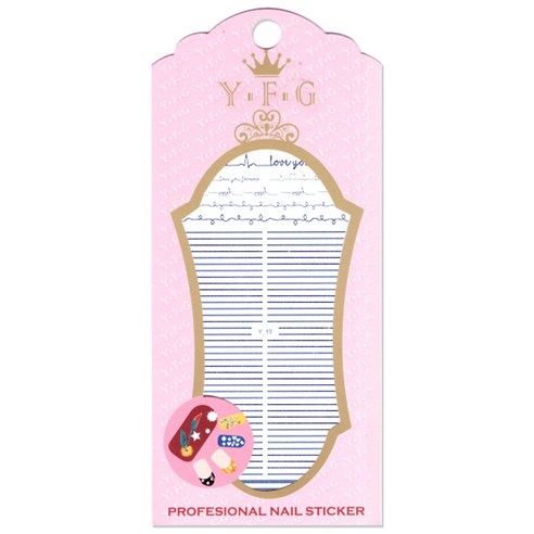 YFG 프로페셔널 네일 스티커, Y19, 1개