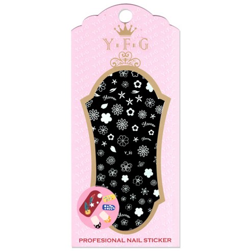 YFG 프로페셔널 네일 스티커, Y39, 1개