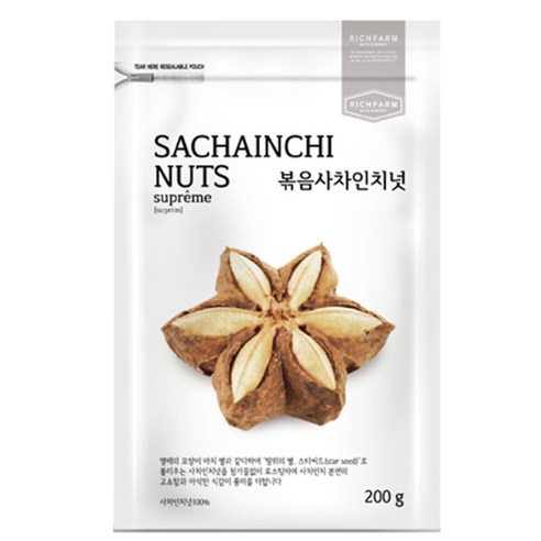 리치팜너트 수프림 볶음사차인치넛, 200g, 3개