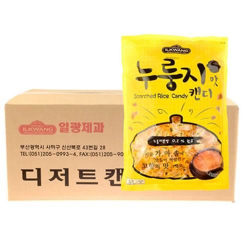 일광제과 누룽지맛 캔디, 800g, 8개입