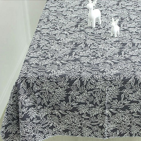 Noland 리프 테이블 커버, 다크그레이, 110 x 170 cm