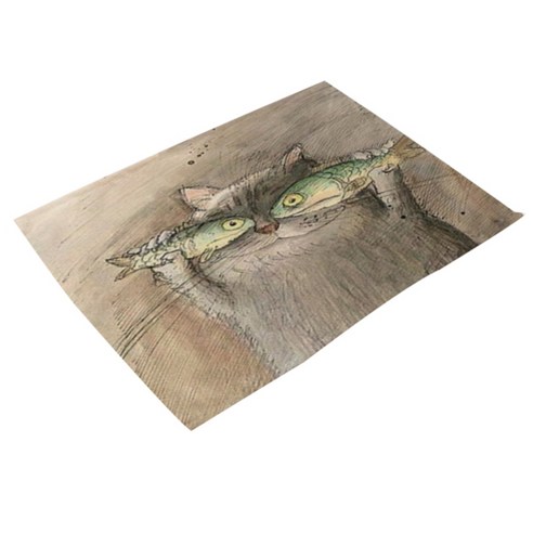 비케이 고양이 시리즈, 4, 가로 42cm x 세로 32cm
