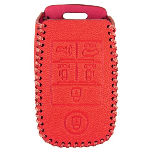 렉스디 아쿠라토 스마트키 가죽케이스 올뉴카니발 전용, 레드