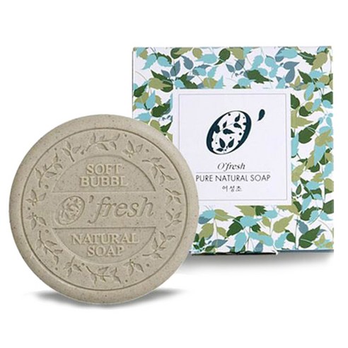 오프레쉬 내추럴 어성초 클렌징 비누, 100g, 1개