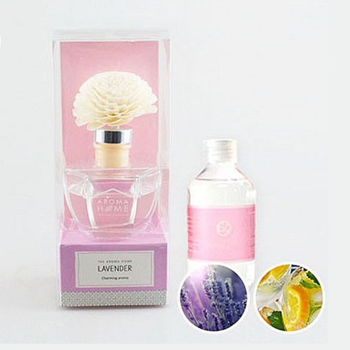 아로마홈 솔라 디퓨져 + 디퓨져 리필 용액 200ml, 본품(라벤더), 리필(프레쉬 앤 쥬시)