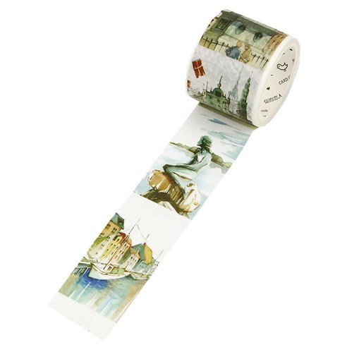 라이프포인트 세계 도시 시리즈 마스킹 테이프 40mm x 7m, 덴마크, 1개