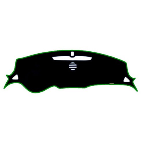 블랙라벨 논슬립 펠트 라텍스 대쉬보드커버, 쉐보레 올뉴말리부(센터 유 / LED 무), 블랙 + 그린