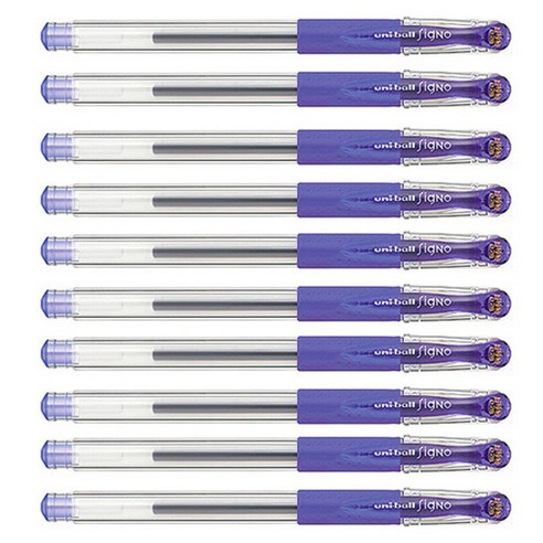 미쯔비시 시그노 유니볼 펜 UM-151 0.38mm, 바이올렛, 10개입