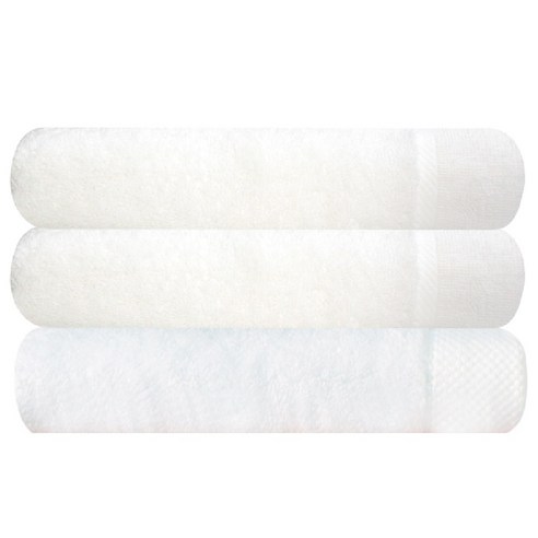 송월타월 뱀부얀 마르쉘 호텔수건 2p + 호텔 피안느 40수 타월 170g 하얀색, 화이트, 1세트