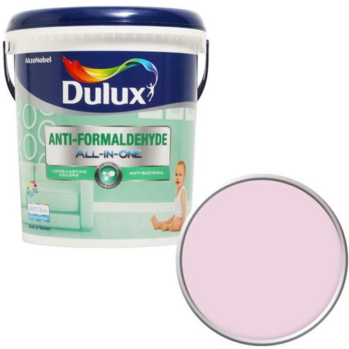 듀럭스 안티 포름알데히드 올인원 페인트1L, Rose Mallow