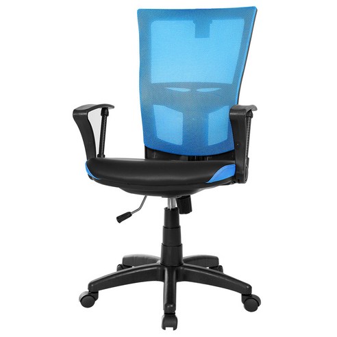 체어클럽 에코메쉬 TM5 플러스 기본형 메쉬원단 투톤 의자, 블루