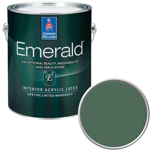 셔윈윌리암스 에메랄드 페인트1L, SW6460 Kale Green