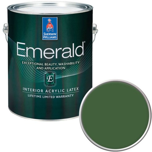 셔윈윌리암스 에메랄드 페인트1L, SW6446 Arugula