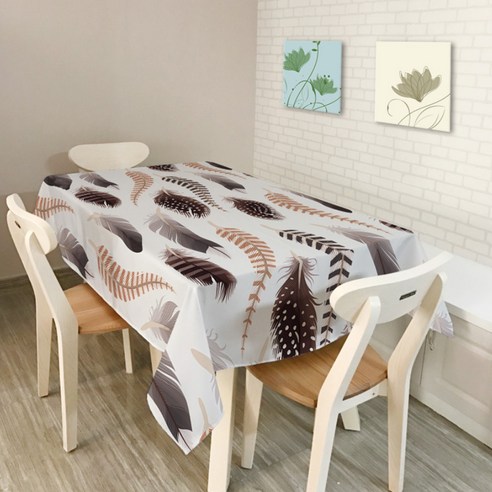 이코디 디멘션 테이블 보, 깃털, 150 x 210 cm