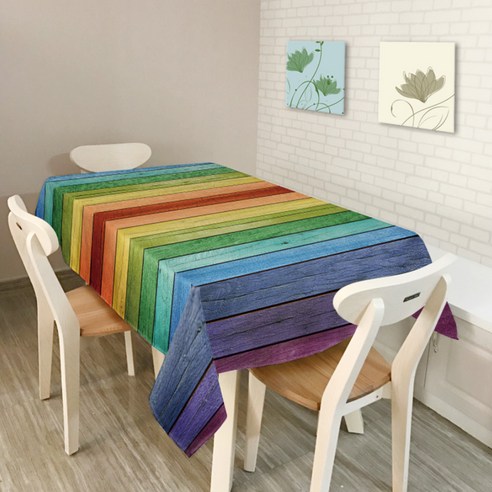 이코디 소울 테이블 보 트리레인보우, 혼합 색상, 150 x 300 cm