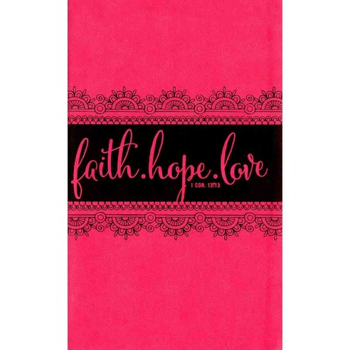 Bible for Teen Girls: New International Version Pink Italian Duo-tone Growing in Faith Hope and Love, Zondervan