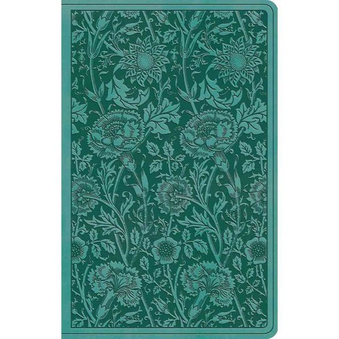 Holy Bible: English Standard Version Teal Floral Trutone Premium Gift, Crossway Books