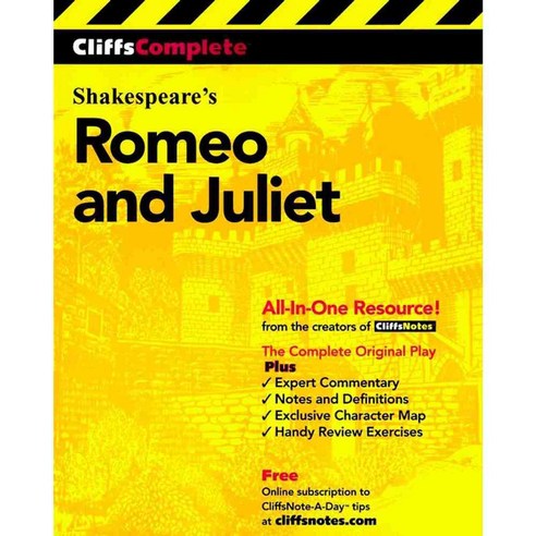 Cliffscomplete Romeo and Juliet, Cliff Notes