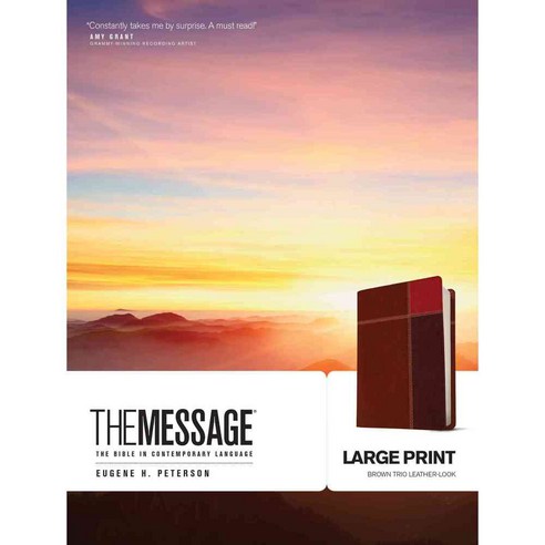 The Message: The Bible in Comtemporary Language Brown Trio Leather-Look, Navpress Pub Group