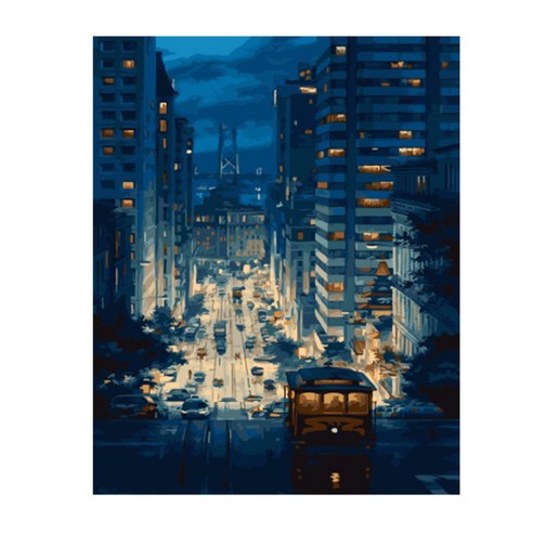헬로페인팅 DIY 그림그리기 캔버스도면, 풍경22