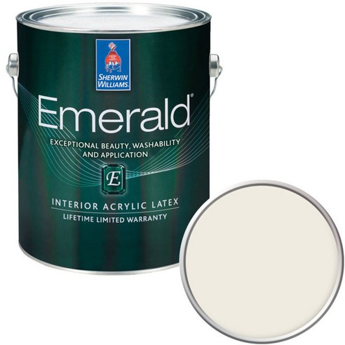 셔윈윌리암스 에메랄드 페인트1L, SW8917 Shell White