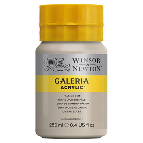 윈저앤뉴튼 갤러리아 아크릴 물감 Pale Umber, 250ml, 1색