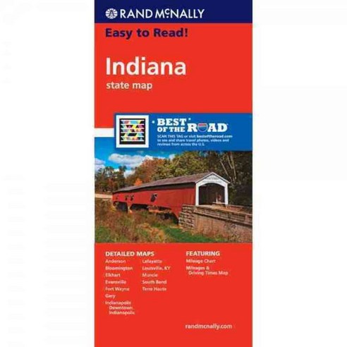 Rand Mcnally Easy to Read Indiana