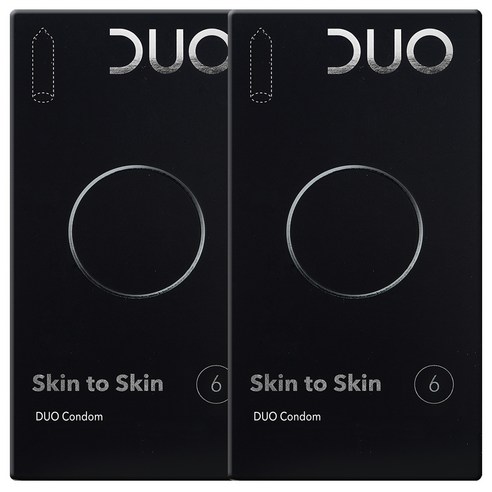 듀오 Skin to Skin 일반형 콘돔, 6개입, 2개