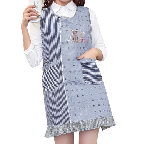 이코디 아수라 플레어 앞치마, 블루, 1개