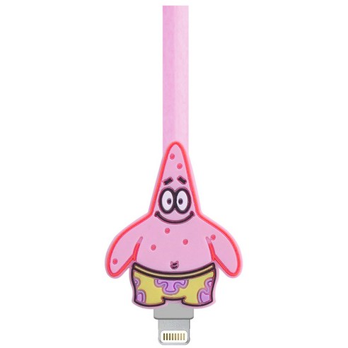 스폰지밥 USB 충전 케이블 1m, 8핀 (뚱이), 1개