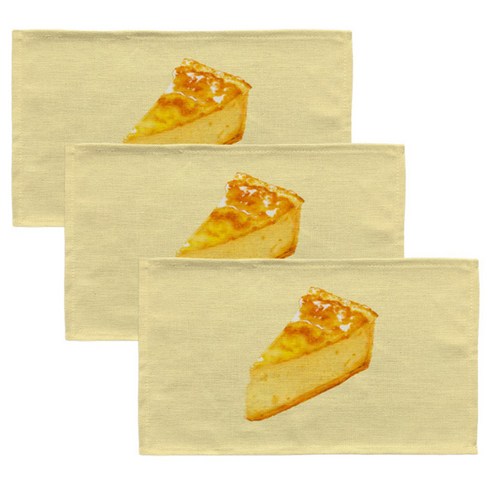아리코 린넨 북유럽 커스텀 식탁 테이블 매트 3p, 해마, 46 x 27 cm, 3개