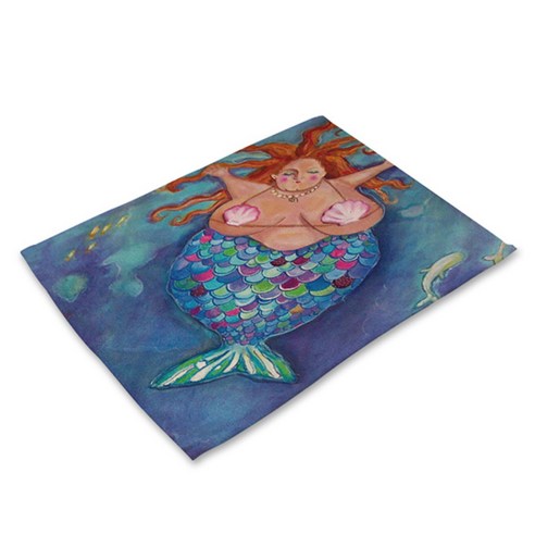 비케이 인어 식탁매트, 26, 가로 42cm x 세로 32cm