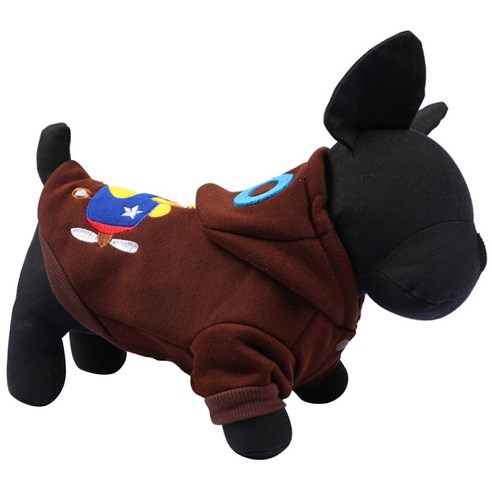 이코디 반려동물 파일럿 후드 셔츠, 블루