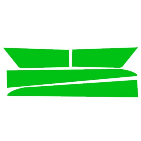 블루코드 스파크 라인 데칼 차량용 스티커 도어 A, 녹색, 1개