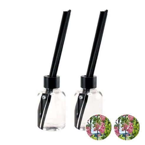 더아로마샵 디퓨져 리필액 100ml x 2p + 블랙 섬유스틱 10p + 블랙캡 2p, 잉글리쉬가든
