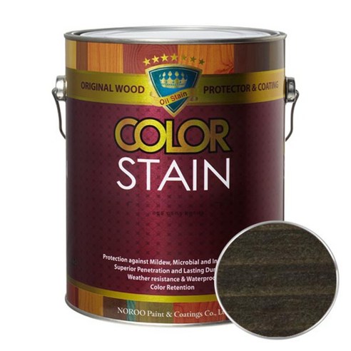 노루페인트 올뉴 칼라스테인 페인트 3.5L, 블랙2